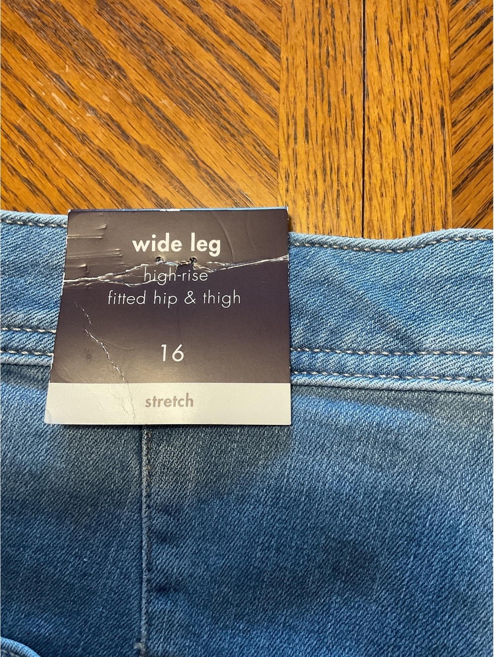 Ava & Viv Women’s Wide Leg Size 16 High Rise Comfort Waist Fitted Waist & Thigh - Picture 7 of 7